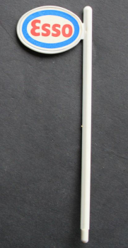 Loehmann Esso Gasstation-Flagpole 1970 Plastic (10367)